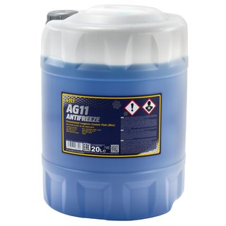 Radiatorantifreeze concentrate MANNOL AG11 Longterm -40C 20 liters blue