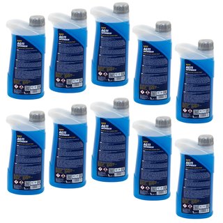 Khlerfrostschutz MANNOL Frostschutz Antifreeze 10 X 1 Liter Fertiggemisch -40C blau AG11 G11