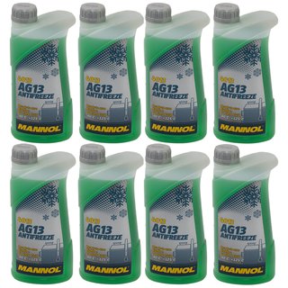 Radiatorantifreeze MANNOL Hightec Antifreeze 8 X 1 liters premix -40 C green