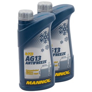 Radiator Antifreeze Concentrate MANNOL AG13 -40C 2 X 1 liters green