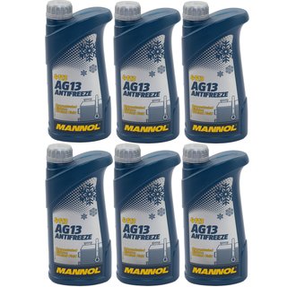 Radiator Antifreeze Concentrate MANNOL AG13 -40C 6 X 1 liters green