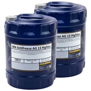 Radiator Antifreeze Concentrate MANNOL AG13 -40C 2 X 10 liters green