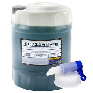 Radiator Antifreeze Concentrate MANNOL AG13 -40C 20 liters green incl. spout