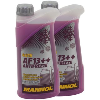 Radiatorantifreeze MANNOL AF13++ Antifreeze 2 X 1 liter ready mix -40C red