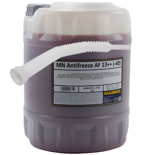 Radiatorantifreeze MANNOL AF13++ Antifreeze 20 liters ready mix -40C red with outlettap