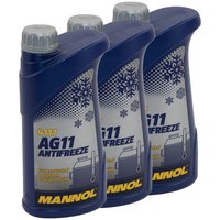 Kühlerfrostschutz Konzentrat MANNOL AG11 Longterm -40°C 3...