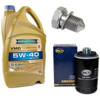 Engineoil set VMO SAE 5W-40 5 liters + Oil Filter SM5086...