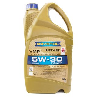 Motorl Set VMP SAE 5W-30 5 Liter + lfilter SM5086 + lablassschraube 48871