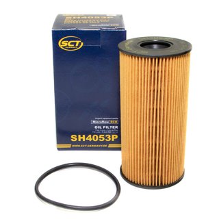 Engine Oil Set 0W-40 4 liters + oil filter SCT SH4053P + Oildrainplug 48880