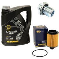 Motorl Set 5W40 Diesel Turbo 5 Liter + lfilter SH 4066...