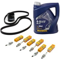 Maintenance package oil 4L + oil filter + spark plugs +...