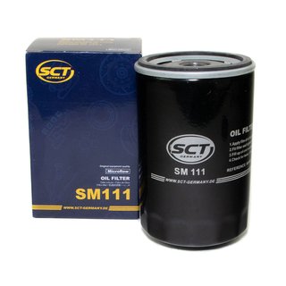 Engine Oil Set 10W-40 5 liters + oil filter SCT SM111 + Oildrainplug 15374