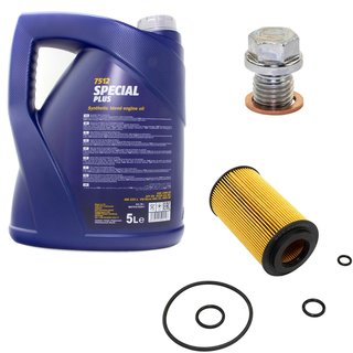 Engineoil set Special Plus 10W30 API SN 5 liters + Oil Filter SH425/1P + Oildrainplug 12341