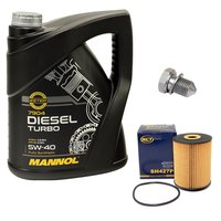 Motorl Set 5W40 Diesel Turbo 5 Liter + lfilter SH427P +...
