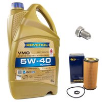Engineoil set VMO SAE 5W-40 5 liters + Oil Filter SH4064P...