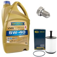 Engineoil set VMO SAE 5W-40 5 liters + Oil Filter SH4771L...