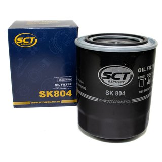 Engine Oil Set 5W-30 5 liters + oil filter SCT SK804 + Oildrainplug 30264