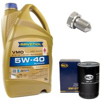 Engineoil set VMO SAE 5W-40 5 liters + Oil Filter SM107 +...