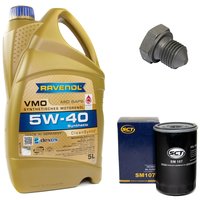 Engineoil set VMO SAE 5W-40 5 liters + Oil Filter SM107 +...