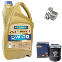 Engineoil set VMP SAE 5W-30 5 liters + Oil Filter SM113 +...