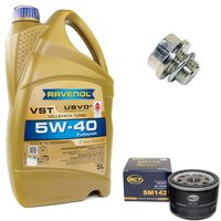 Motorl Set VollSynth Turbo VST SAE 5W-40 5 Liter +...