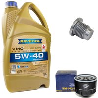 Engineoil set VMO SAE 5W-40 5 liters + Oil Filter SM142/1...