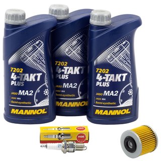 Maintenance Set oil 3L + oil filter + spark plug
