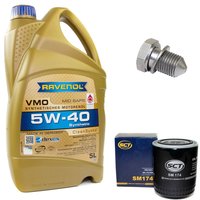 Engineoil set VMO SAE 5W-40 5 liters + Oil Filter SM174 +...