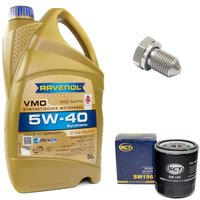 Engineoil set VMO SAE 5W-40 5 liters + Oil Filter SM196 +...