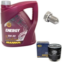 Engine Oil Set 5W-30 4 liters + oil filter SCT SM836 +...