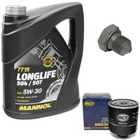 Motoröl Set Longlife 5W-30 API SN 5 Liter + Ölfilter...