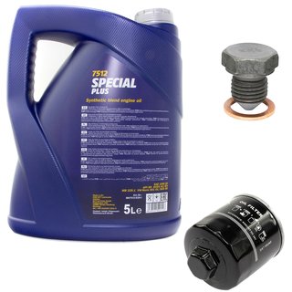 Engineoil set Special Plus 10W30 API SN 5 liters + Oil Filter SM836 + Oildrainplug 12281