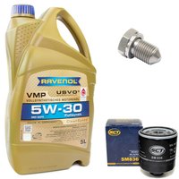 Engineoil set VMP SAE 5W-30 5 liters + Oil Filter SM836 +...