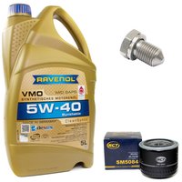 Engineoil set VMO SAE 5W-40 5 liters + Oil Filter SM5084...