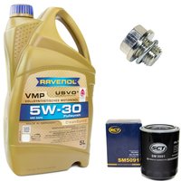 Engineoil set VMP SAE 5W-30 5 liters + Oil Filter SM5091...