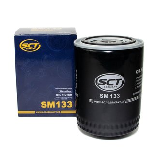 Motoröl Set Favorit 15W-50 API SL CF CF-4 5 Liter + Ölfilter SM133 + Ölablassschraube 12281