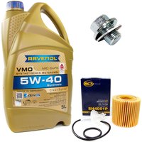 Engineoil set VMO SAE 5W-40 5 liters + Oil Filter SH4051P...