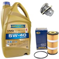 Engineoil set VMO SAE 5W-40 5 liters + Oil Filter SH4081P...