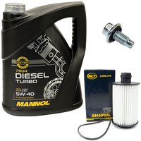 Motorl Set 5W40 Diesel Turbo 5 Liter + lfilter SH4096L...