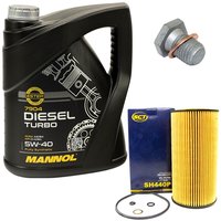 Motorl Set 5W40 Diesel Turbo 5 Liter + lfilter SH440P +...