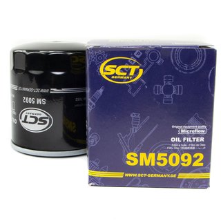 Motorl Set Longlife 5W-30 API SN 5 Liter + lfilter SM5092 + lablassschraube 15374