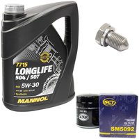 Motorl Set Longlife 5W-30 API SN 5 Liter + lfilter...