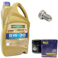 Engineoil set VMP SAE 5W-30 5 liters + Oil Filter SM5092...