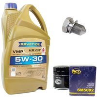 Motorl Set VMP SAE 5W-30 5 Liter + lfilter SM5092 +...