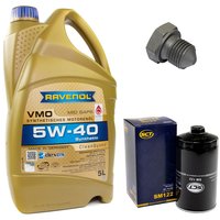 Engineoil set VMO SAE 5W-40 5 liters + Oil Filter SM122 +...