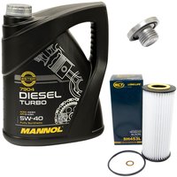 Motoröl Set 5W40 Diesel Turbo 5 Liter + Ölfilter SH453L +...