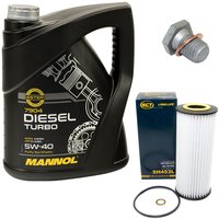 Motorl Set 5W40 Diesel Turbo 5 Liter + lfilter SH453L +...