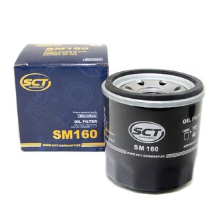 Engine Oil Set 5W-30 5 liters + oil filter SCT SM160 + Oildrainplug 30269