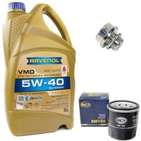 Motoröl Set VMO SAE 5W-40 5 Liter + Ölfilter SM160 +...