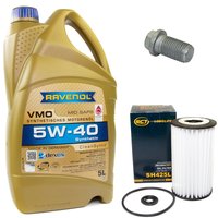 Engineoil set VMO SAE 5W-40 5 liters + Oil Filter SH425L...